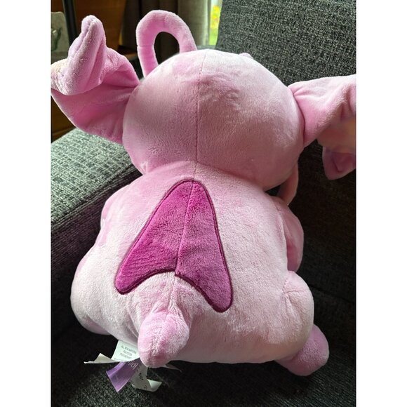 Disney Stitch Angel Plush Stuffed Toy Pink 12" Soft Cuddly Doll For Kids - Picture 2 of 10